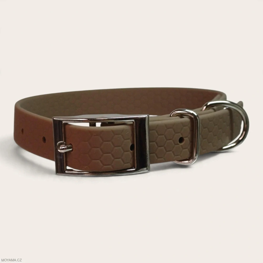 Obojek S – Deniz Brown Hexa