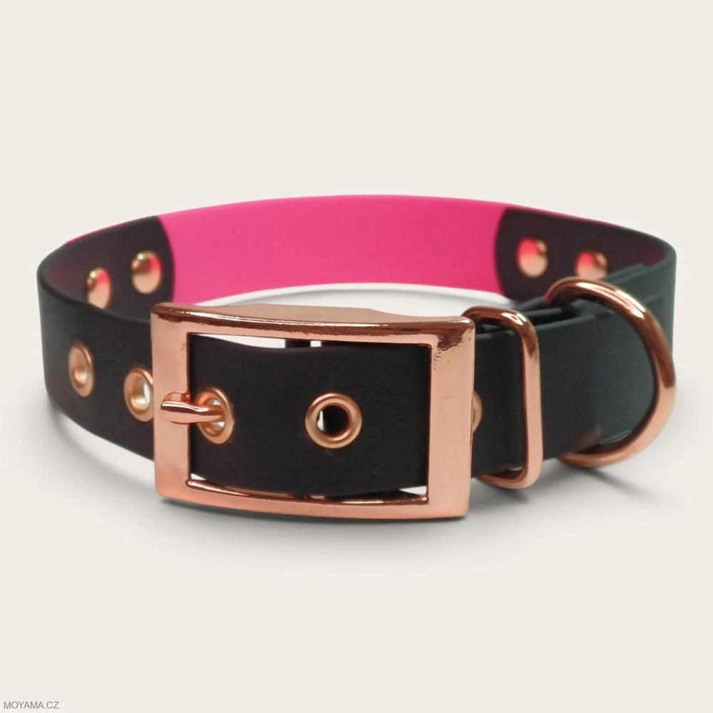 Obojek XL – Charlie DUO black-pink