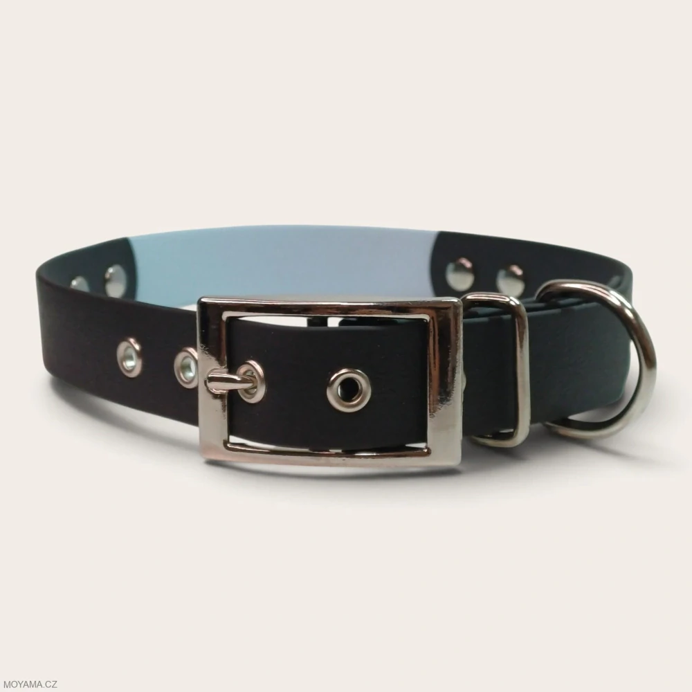 Obojek XXL – Charlie DUO black-light blue