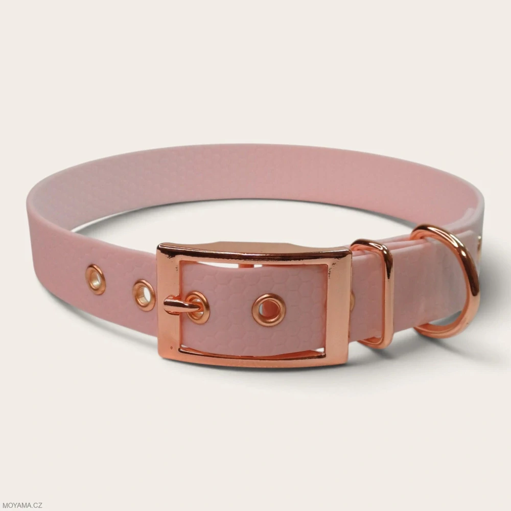 Obojek XXL – Charlie light pink hexa