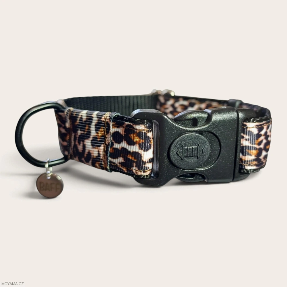 Obojek XS/S - leopard hnědý