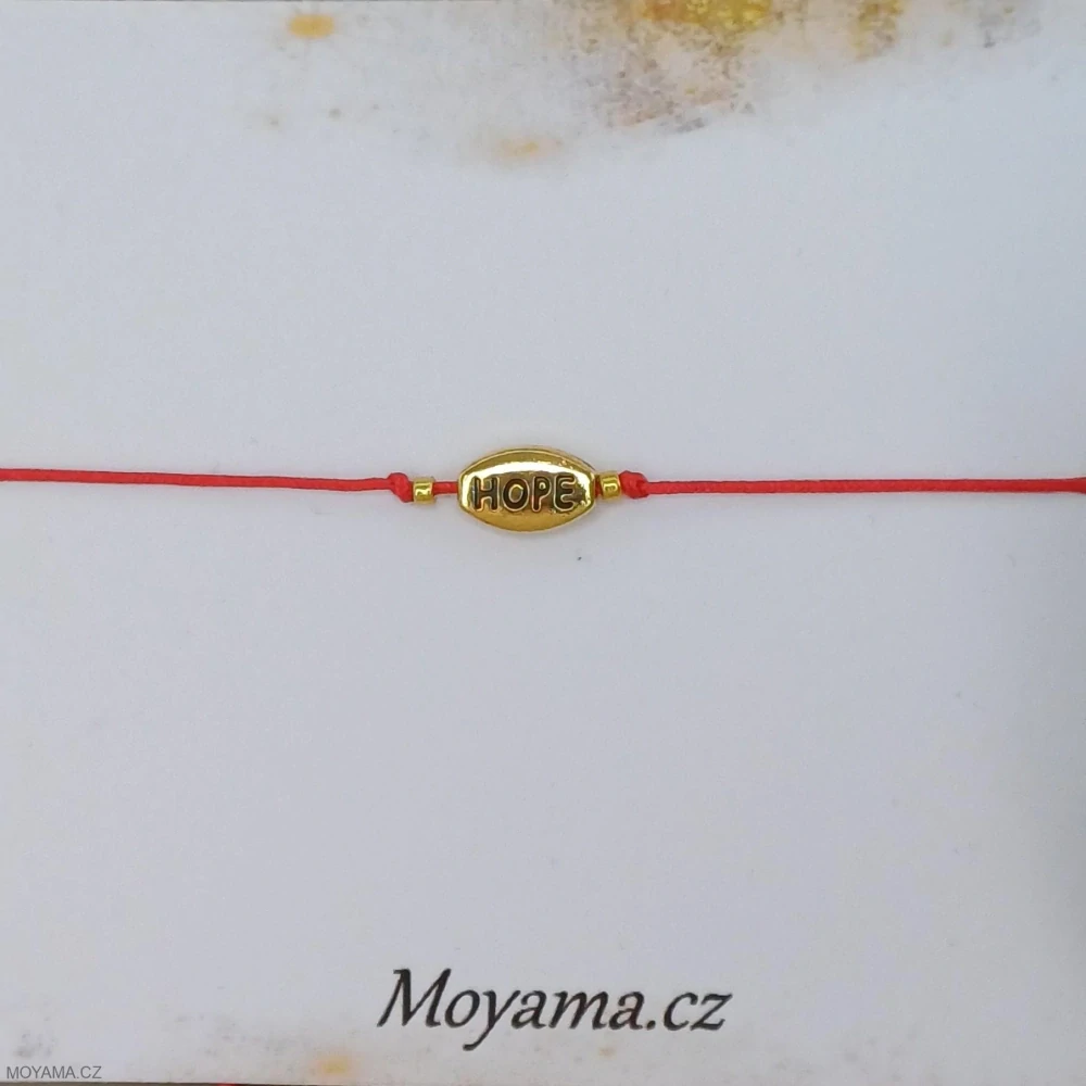 Náramek Hope II. karta Patina