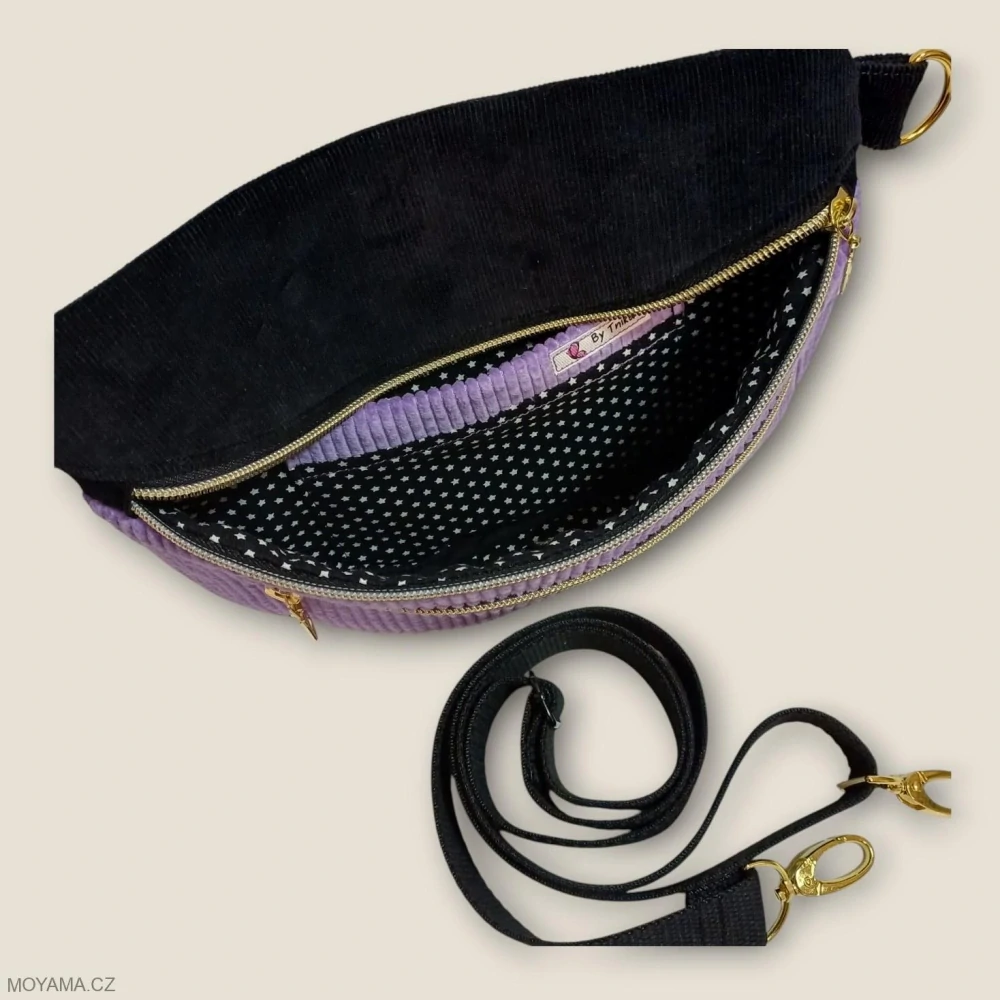 Ledvinka Maya Pocket Duo – lila & black