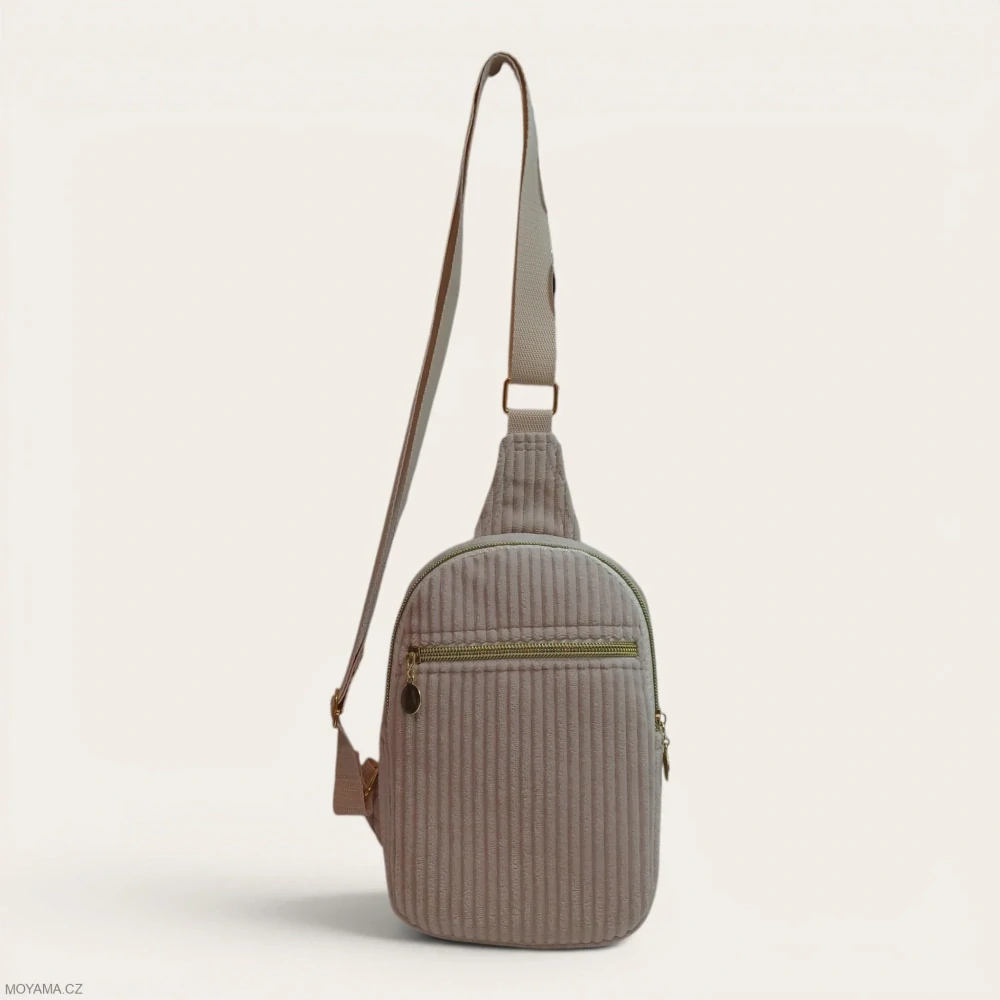 Crossbody DEFNE V. – cord cream velvet