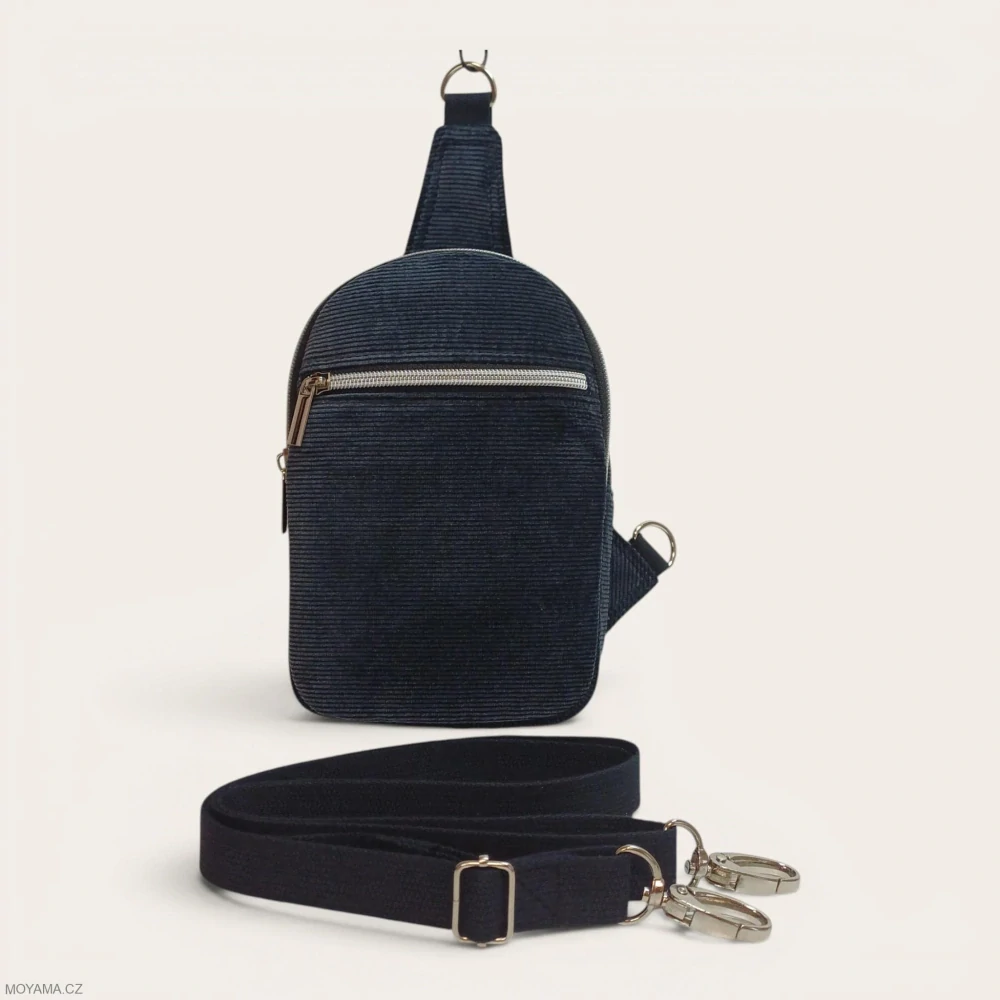Crossbody DEFNE Velvet Graphite Cord