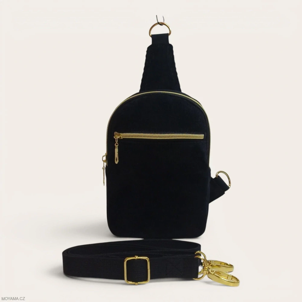 Crossbody DEFNE Velvet Noir Cord