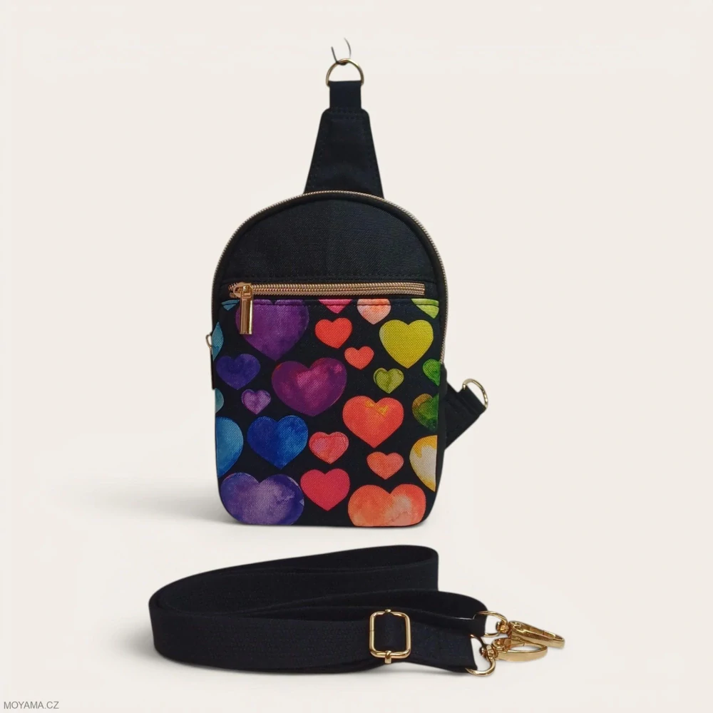 Crossbody DEFNE Rainbow Hearts