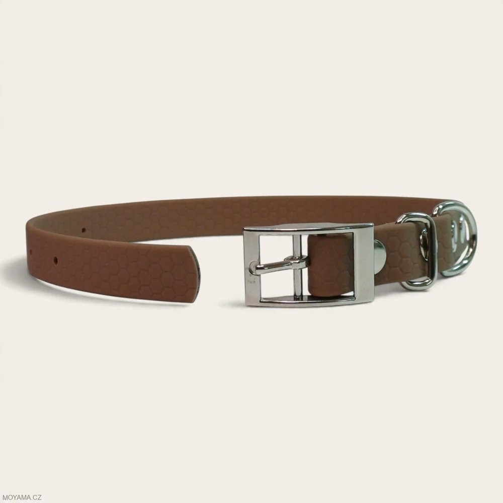 Obojek S – Deniz Brown Hexa