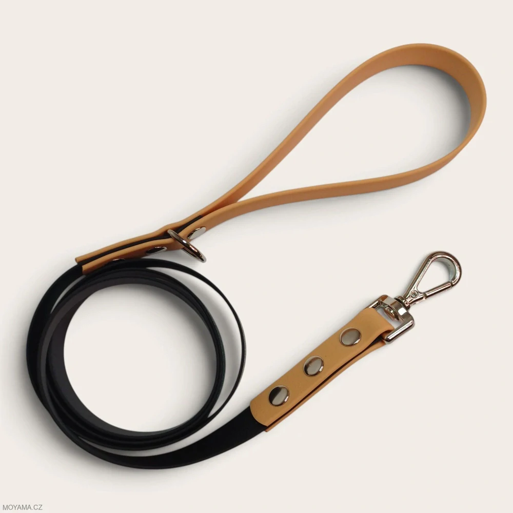 Vodítko S - black beige