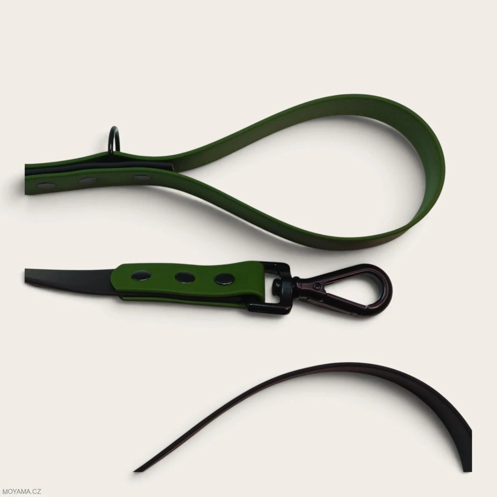 Vodítko L - black dark green
