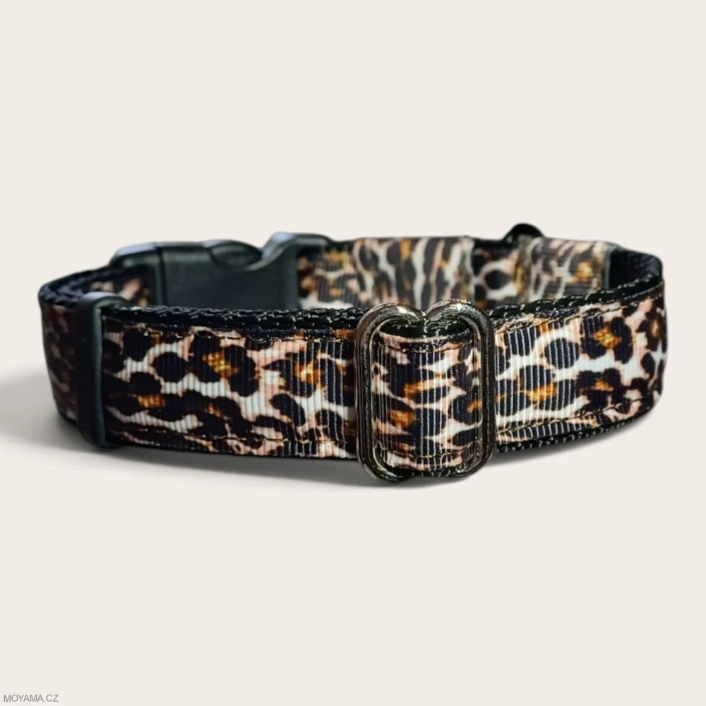 Obojek XS/S - leopard hnědý