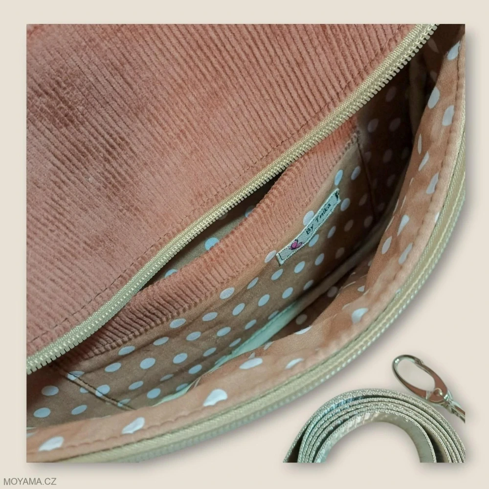Ledvinka Maya pocket - dusty rose