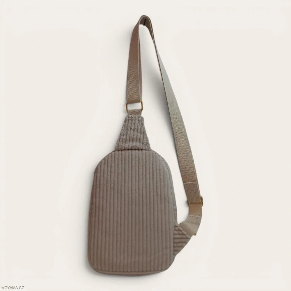 Crossbody DEFNE V. – cord cream velvet