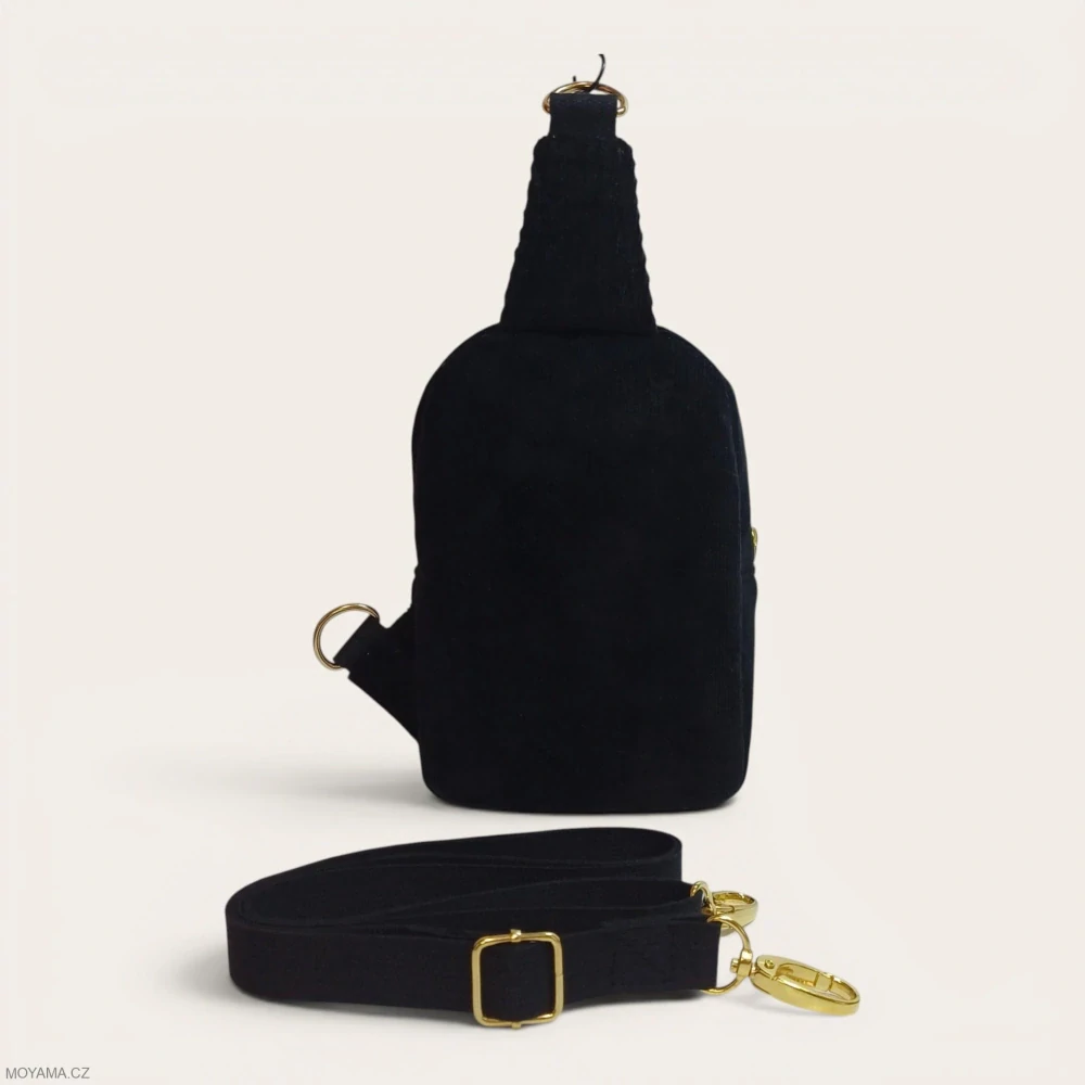 Crossbody DEFNE Velvet Noir Cord