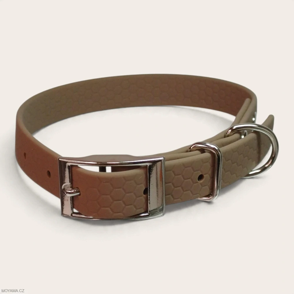 Obojek S – Deniz Brown Hexa