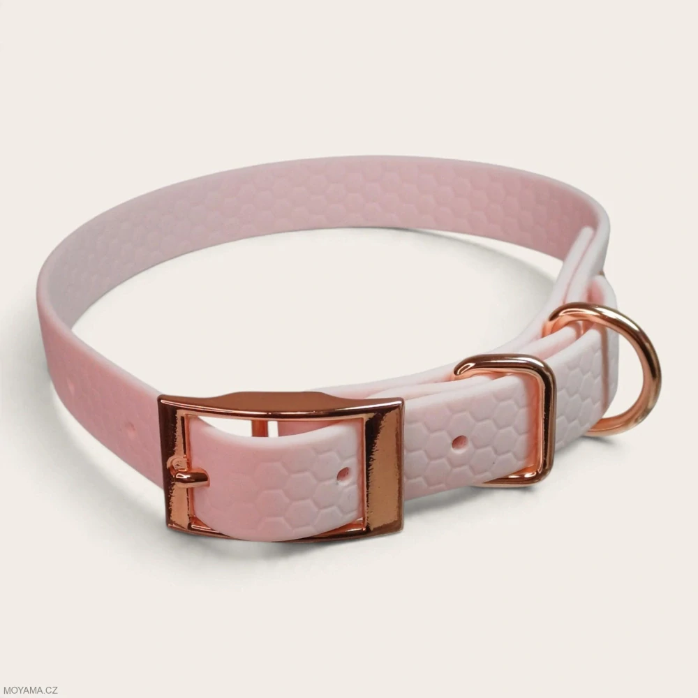 Obojek S – Deniz Light Pink Hexa