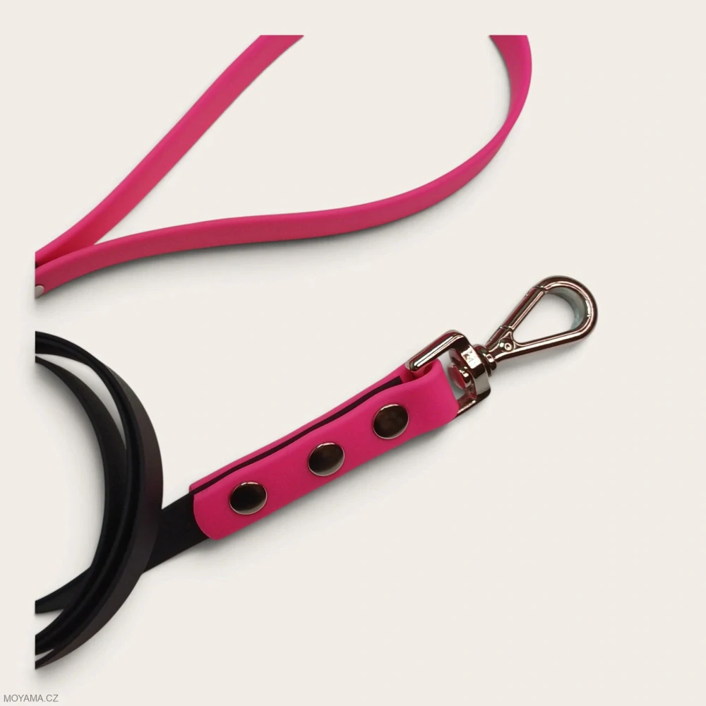 Vodítko S - black dark pink