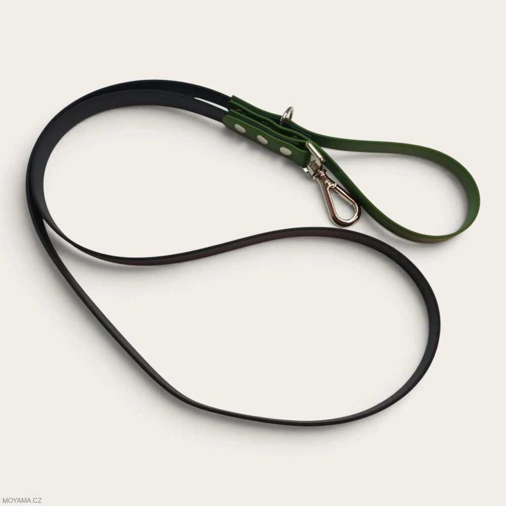 Vodítko M black dark green