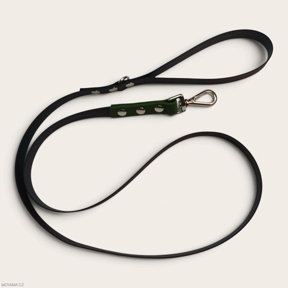 Vodítko S - black dark green hexa