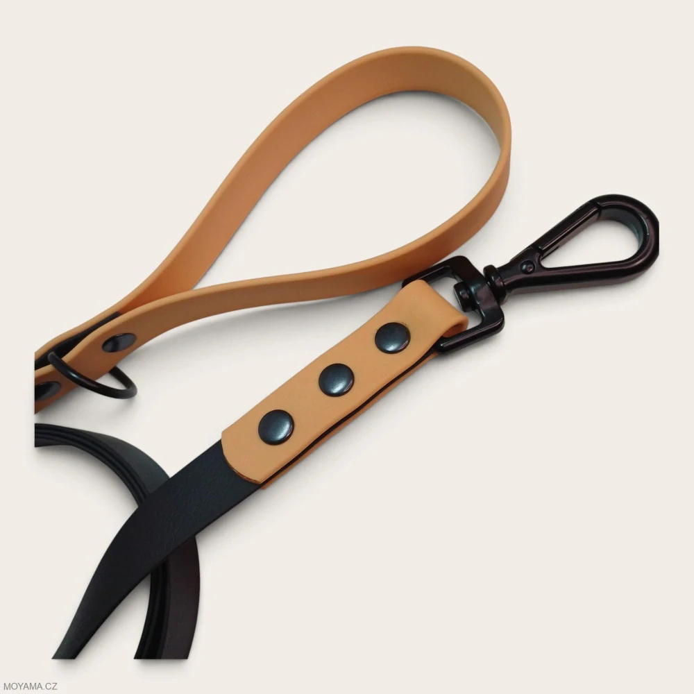 Vodítko M - black beige
