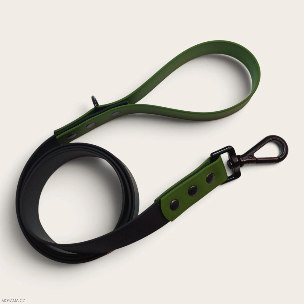 Vodítko L - black dark green