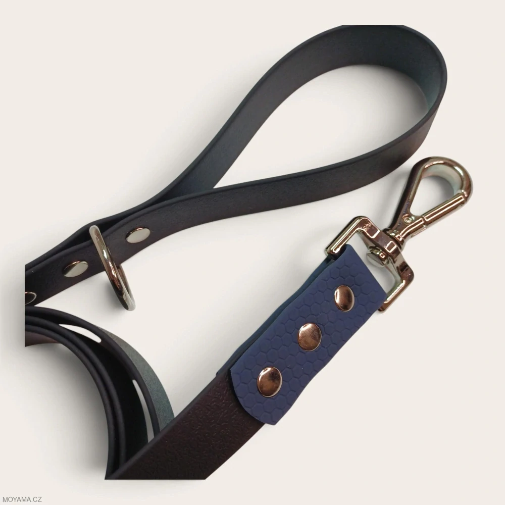Vodítko L - black dark blue hexa