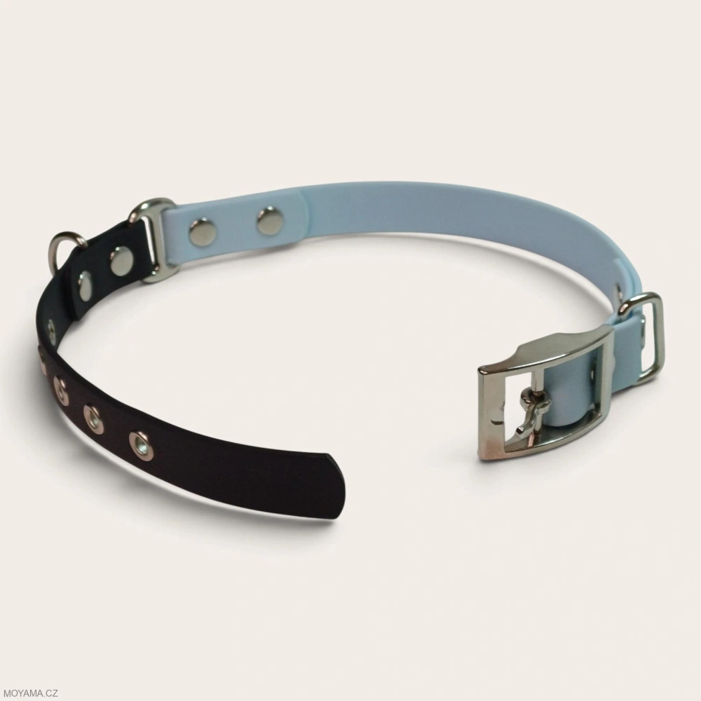 Obojek L – Charlie DUO black-light blue 