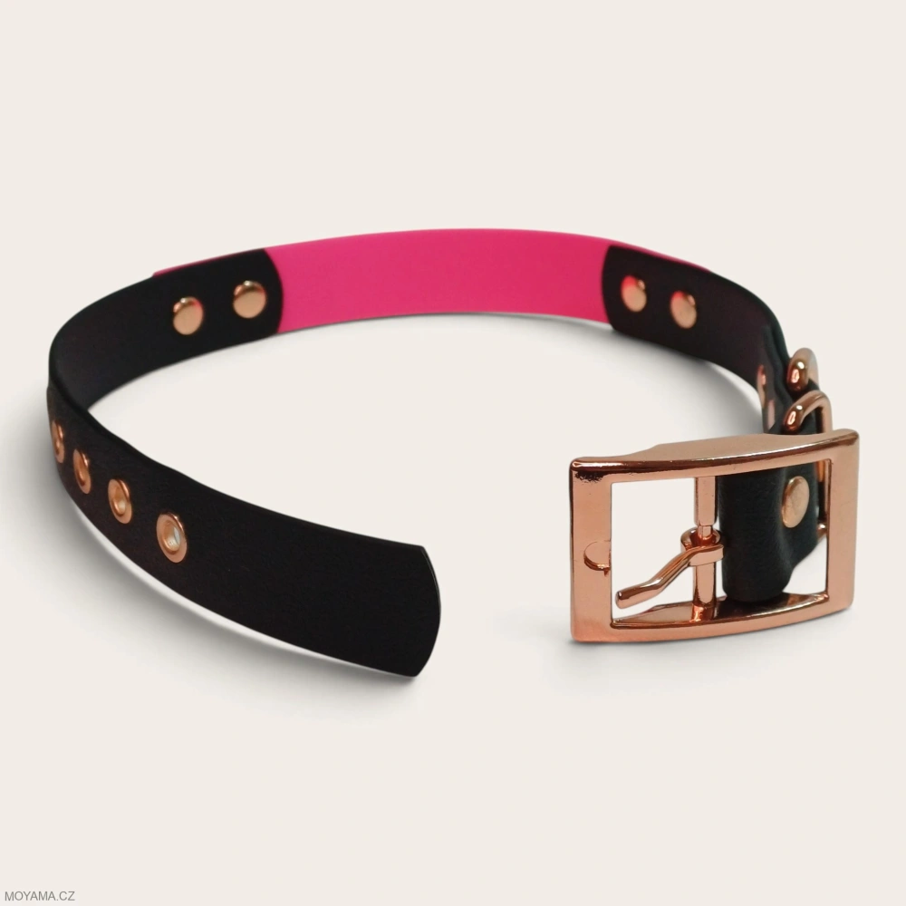Obojek XL – Charlie DUO black-pink