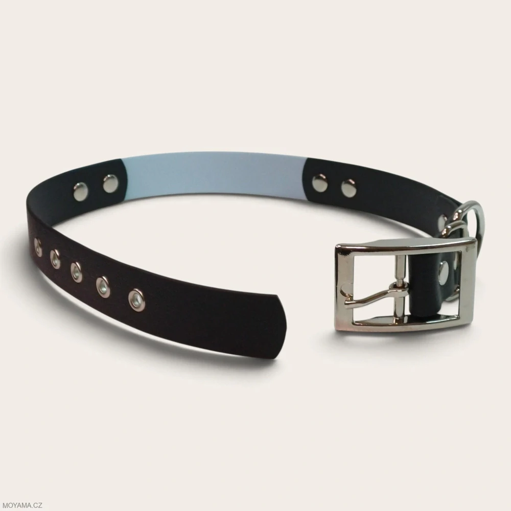 Obojek XXL – Charlie DUO black-light blue