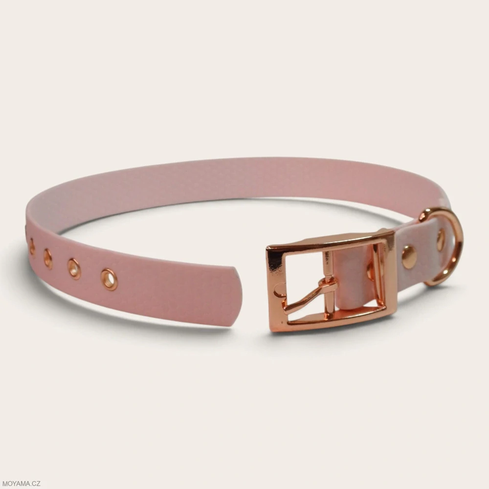 Obojek XXL – Charlie light pink hexa
