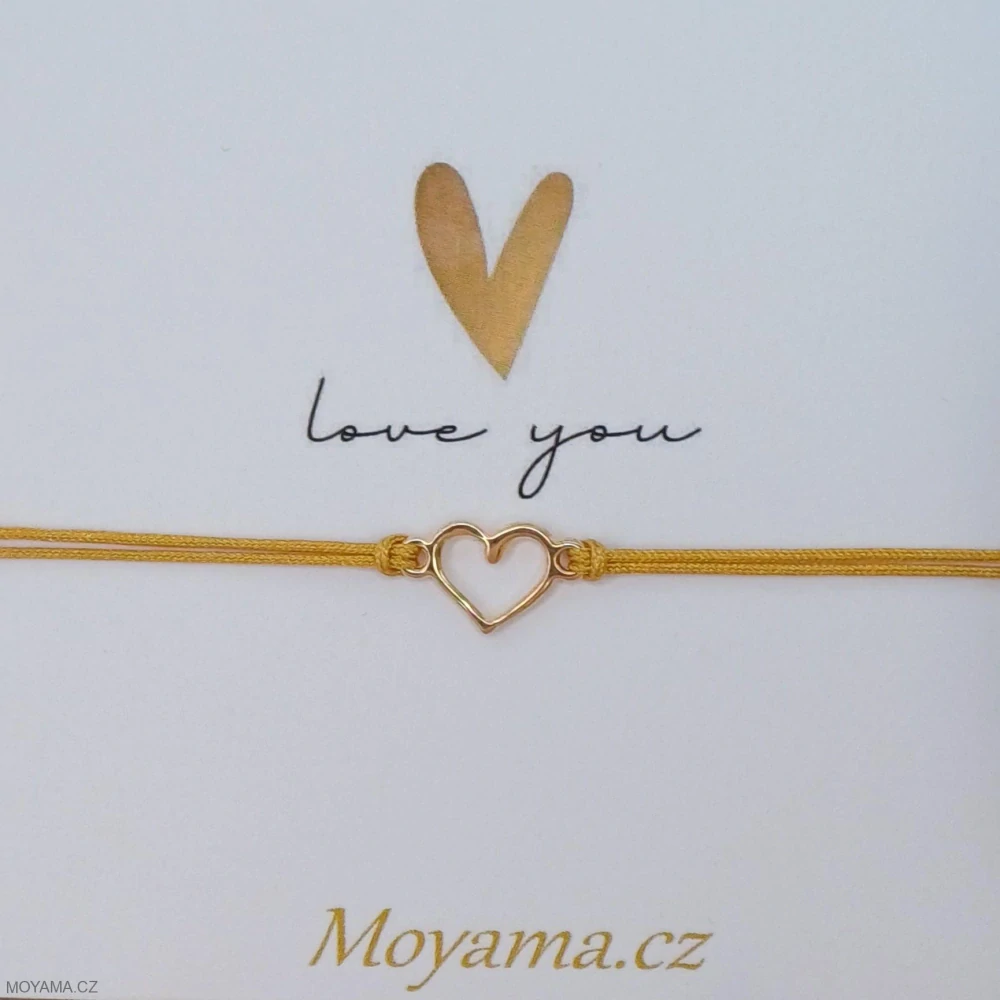Náramek Mariam II. karta love you