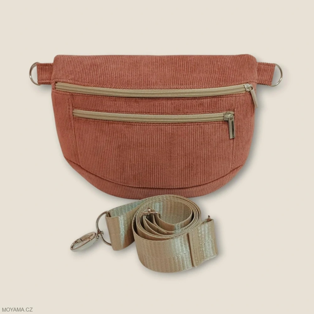 Ledvinka Maya pocket - dusty rose
