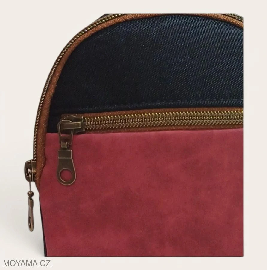 Crossbody DEFNE I. – black and bordo