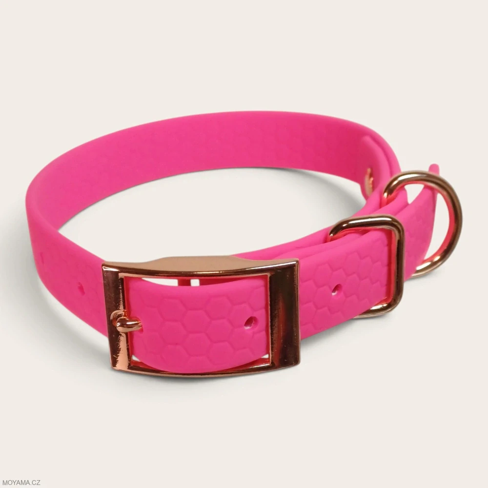 Obojek XS – Deniz Pink Hexa