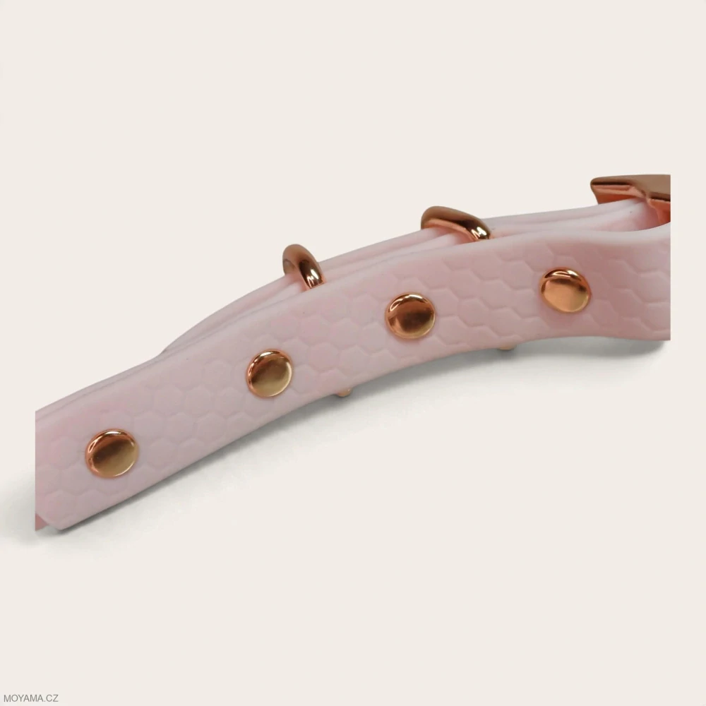 Obojek S – Deniz Light Pink Hexa