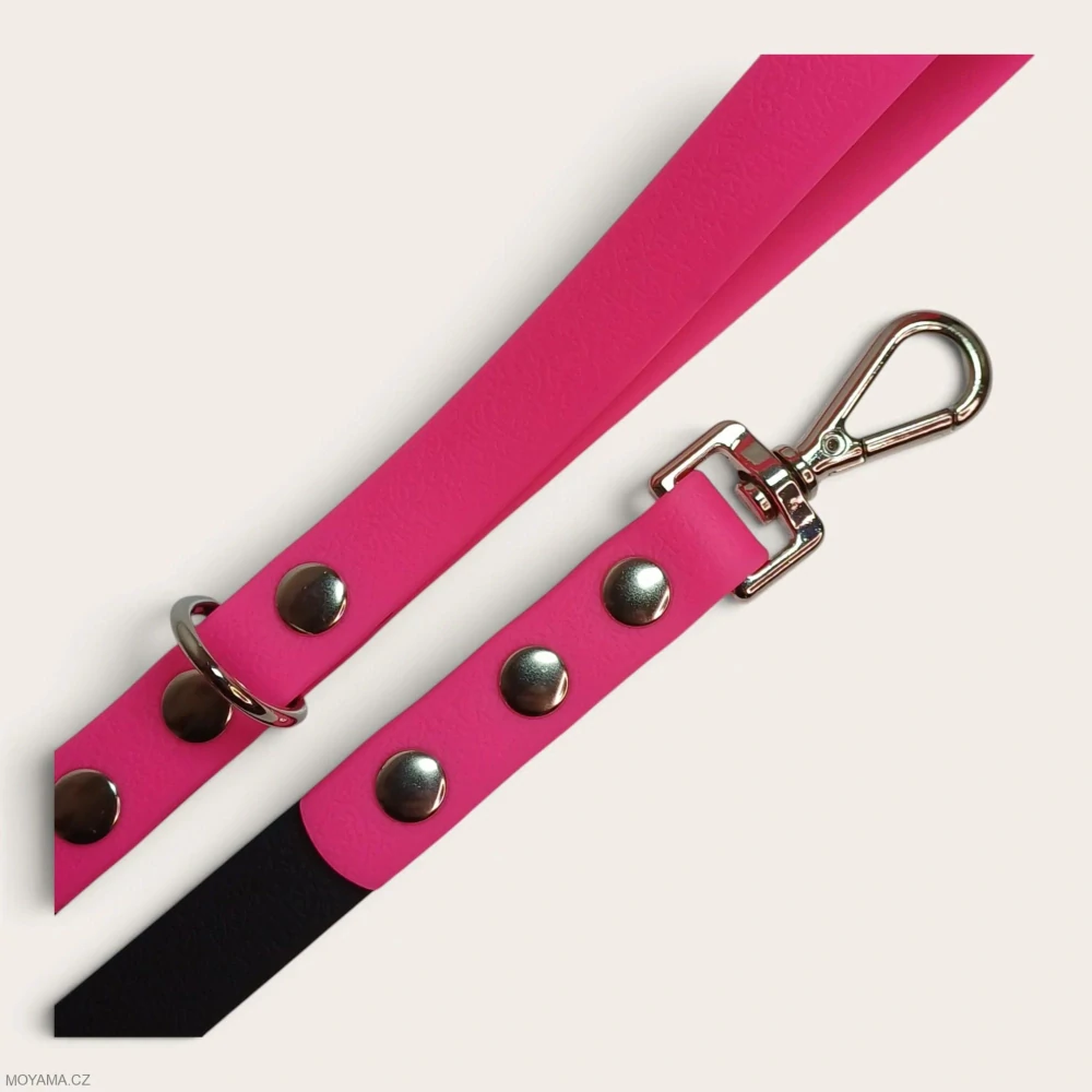 Vodítko S - black dark pink