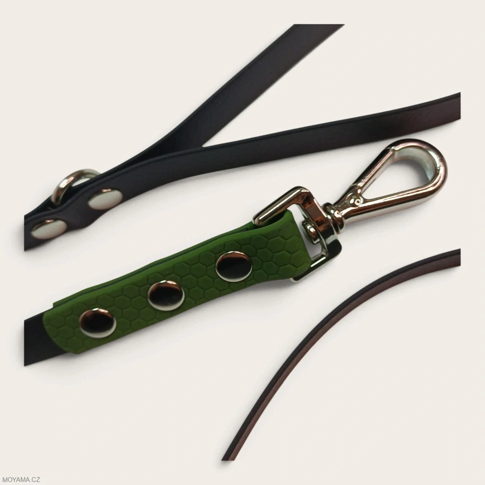 Vodítko S - black dark green hexa