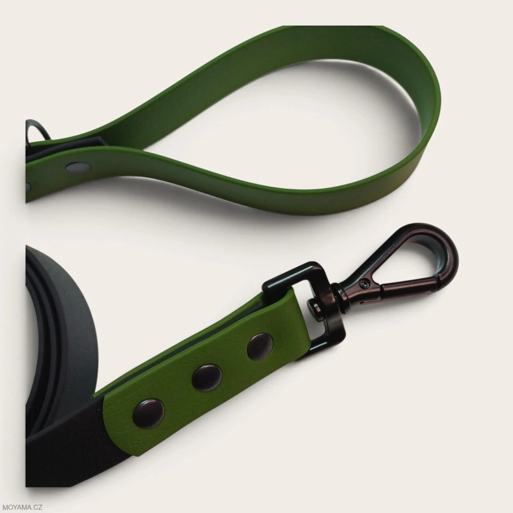 Vodítko L - black dark green