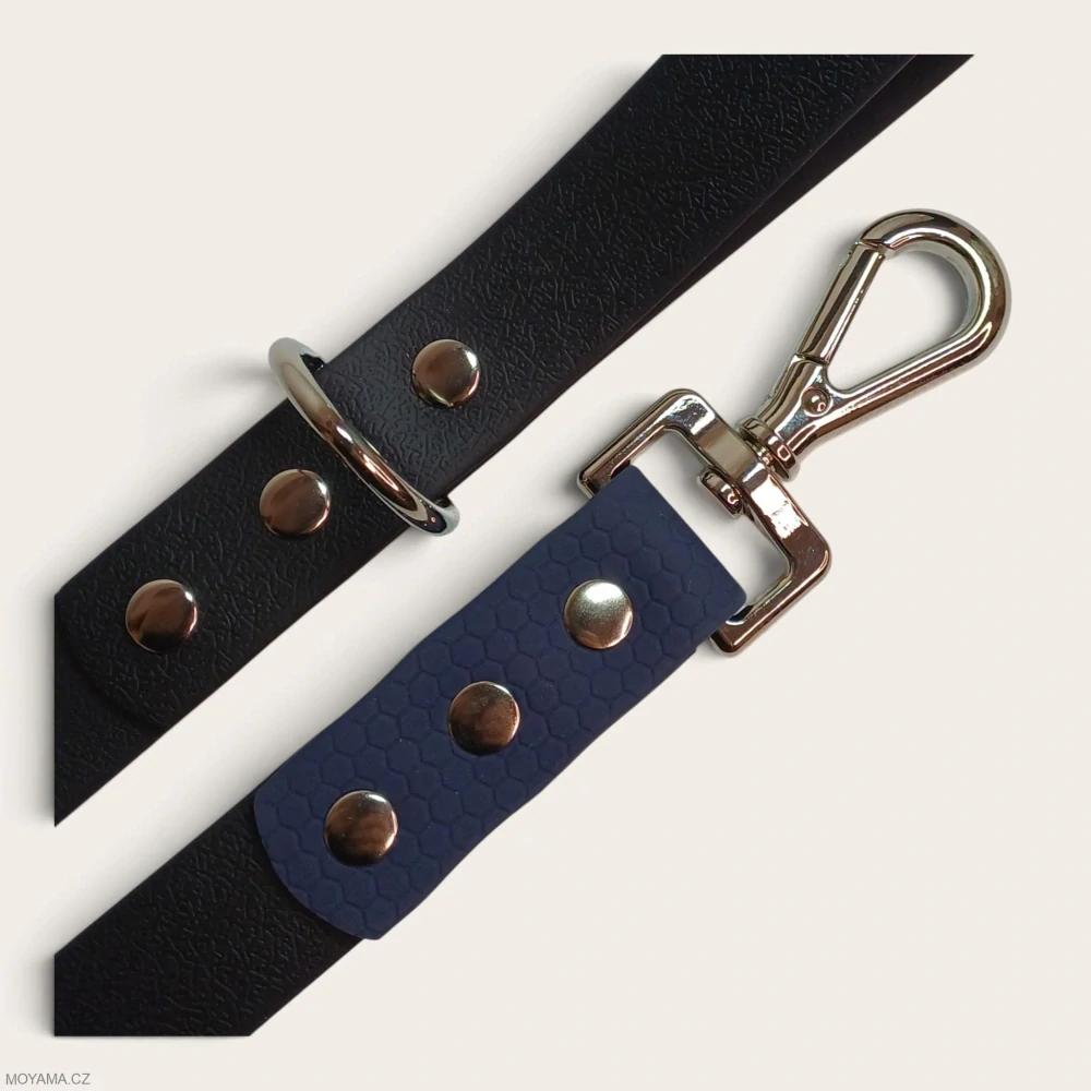Vodítko L - black dark blue hexa