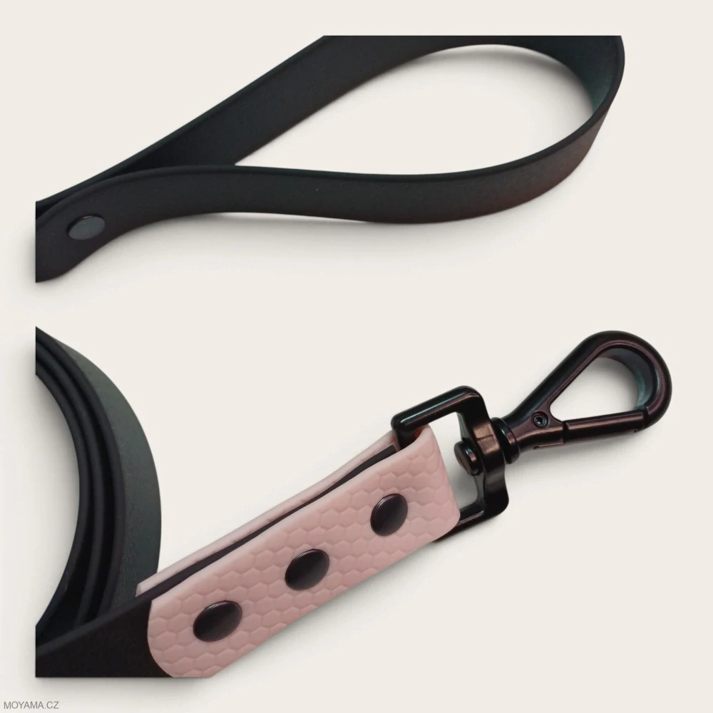 Vodítko L - black light pink hexa