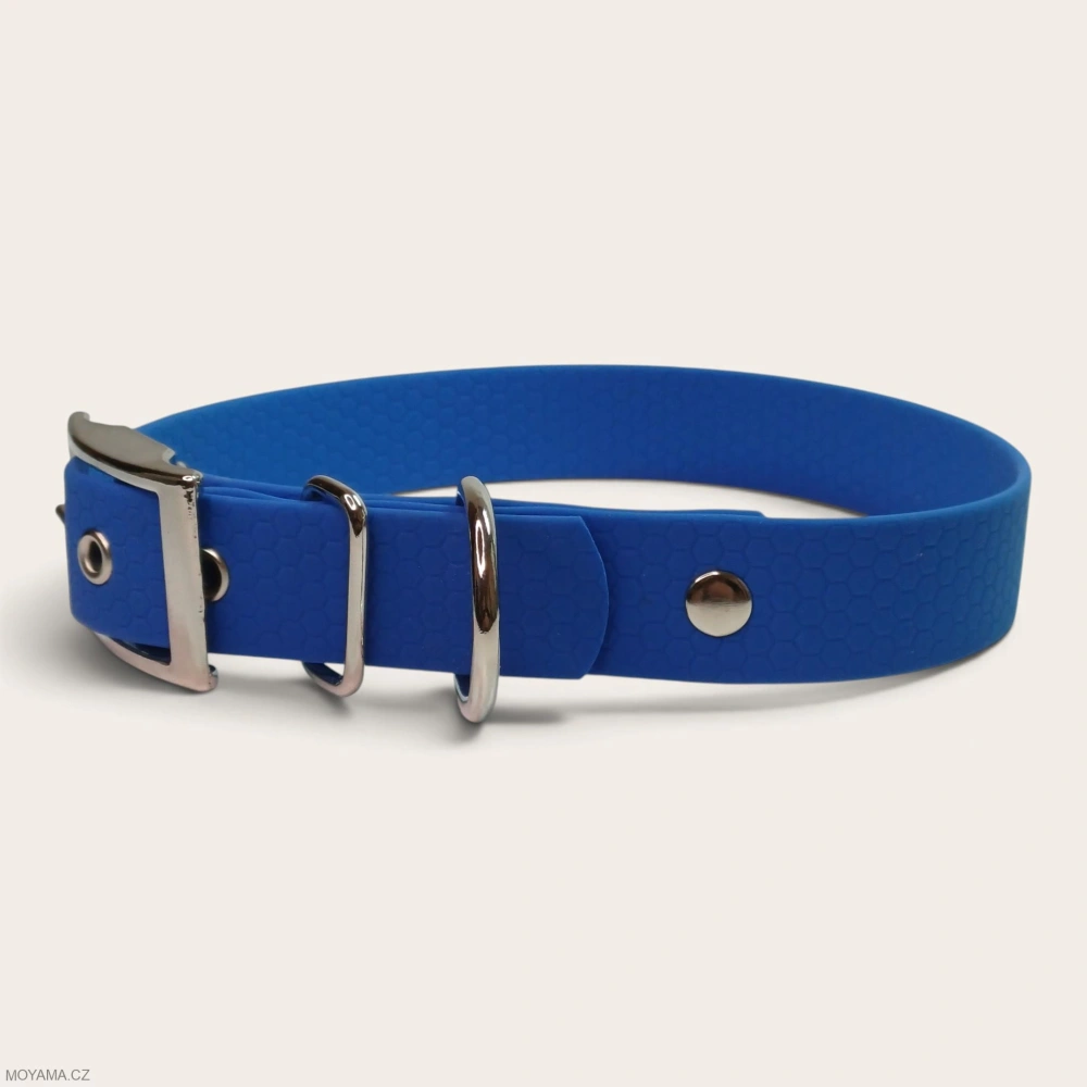 Obojek XL – Charlie blue hexa