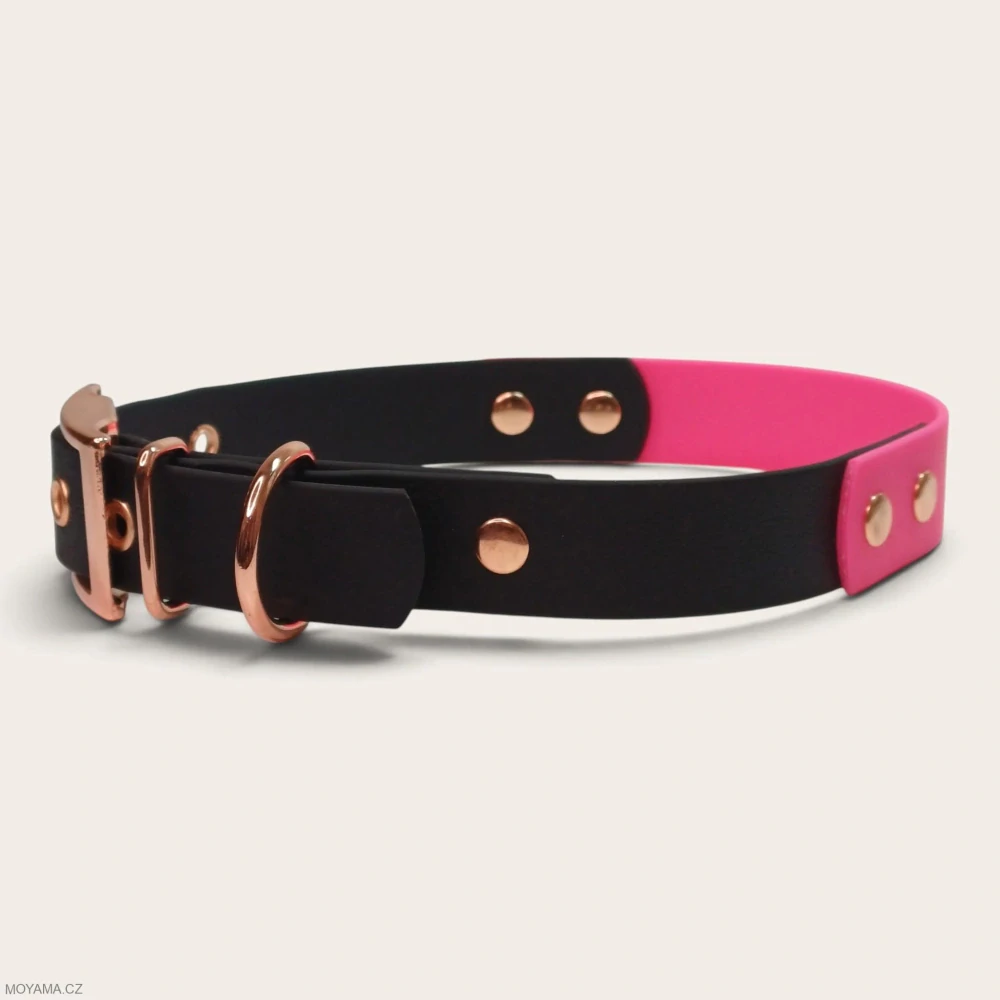 Obojek XL – Charlie DUO black-pink
