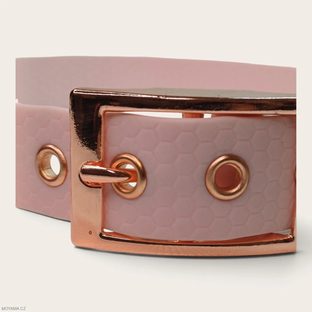 Obojek XXL – Charlie light pink hexa