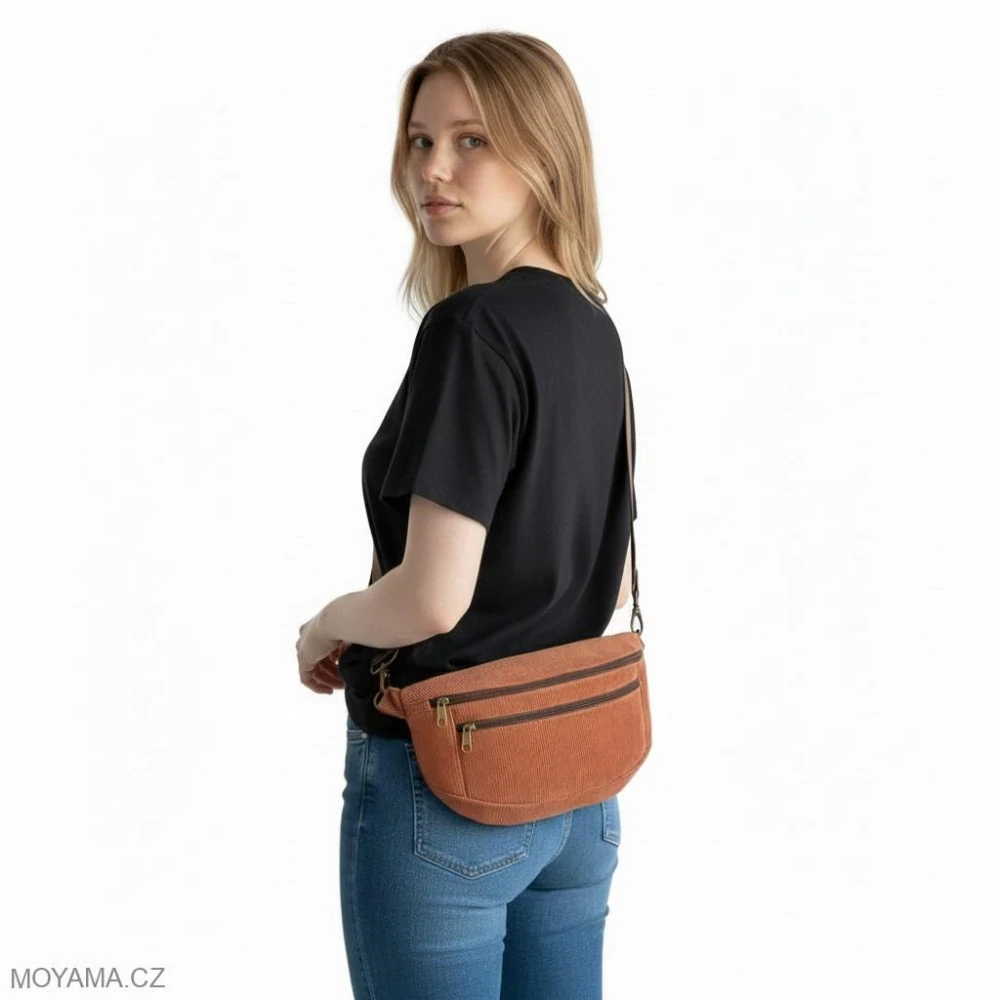 Ledvinka Maya Pocket XL – dusty rose