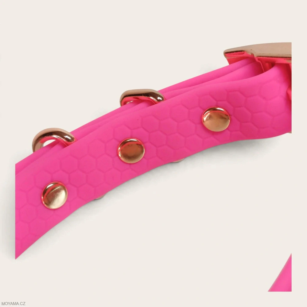 Obojek XS – Deniz Pink Hexa