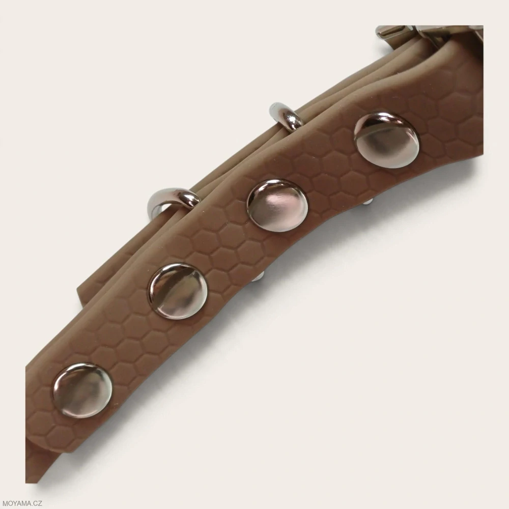 Obojek S – Deniz Brown Hexa