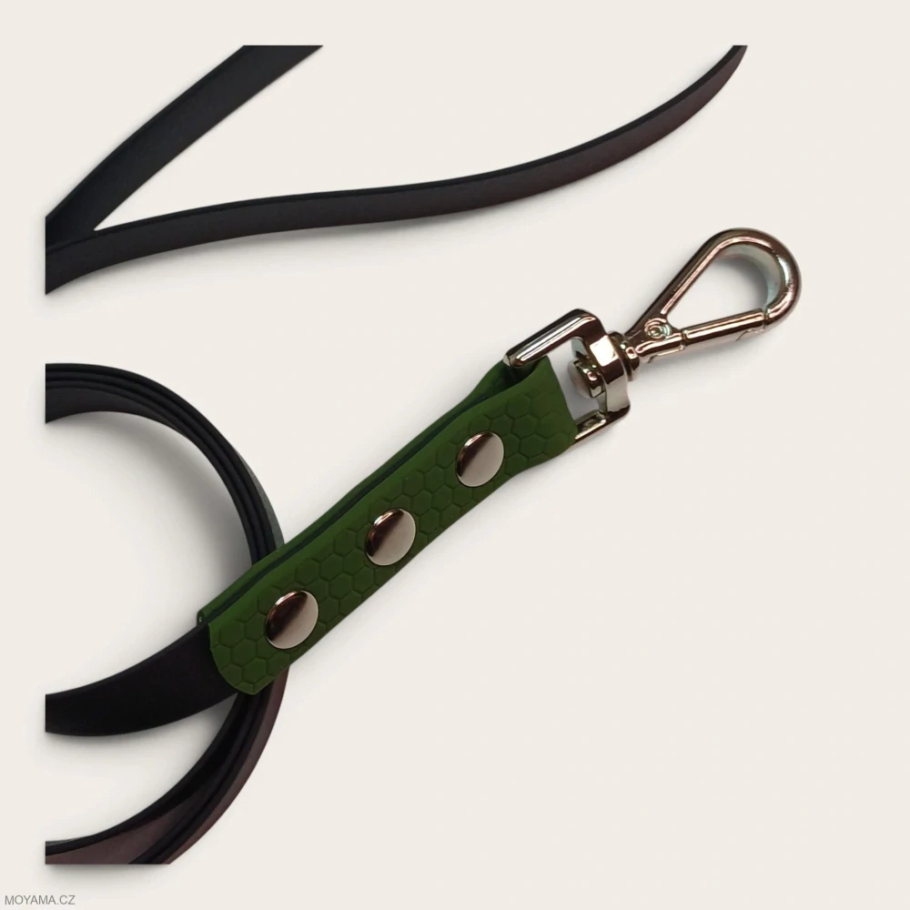 Vodítko S - black dark green hexa