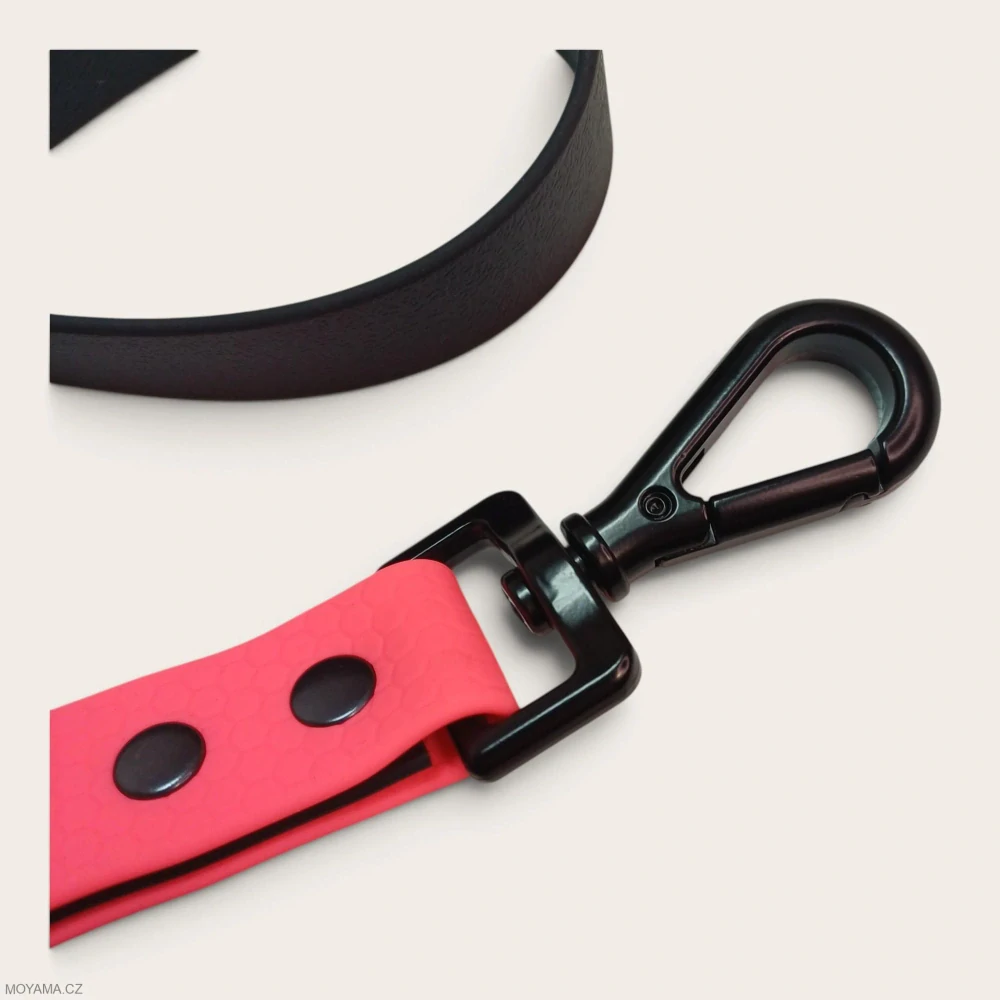 Vodítko L - black pink hexa