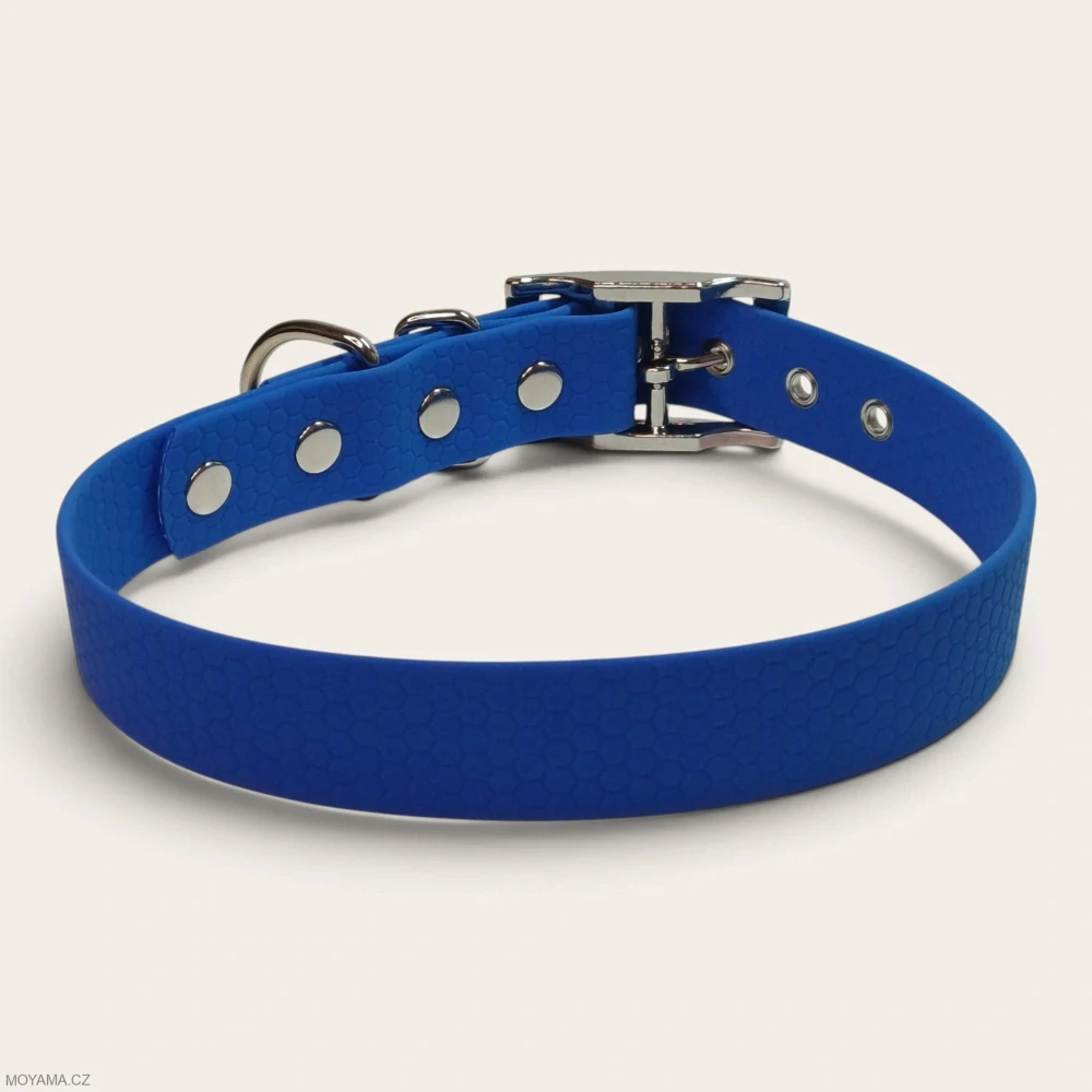 Obojek XL – Charlie blue hexa
