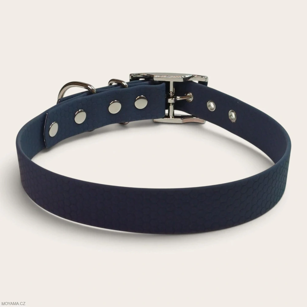 Obojek XL – Charlie dark blue hexa